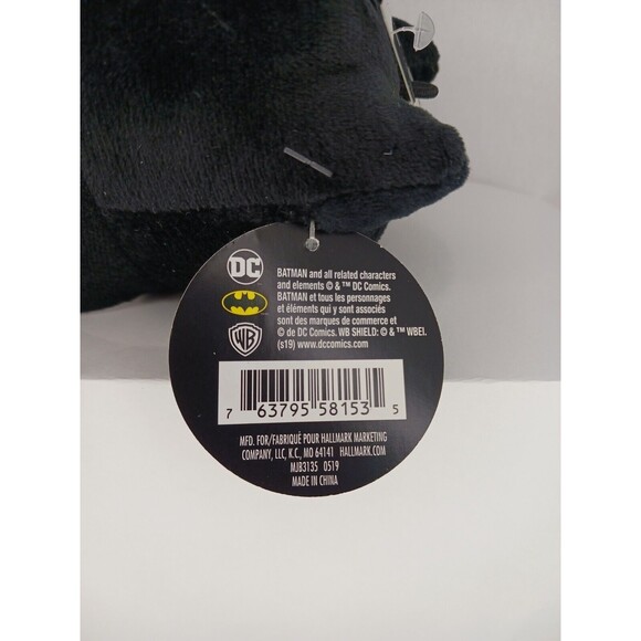 Hallmark Fluffball Black Batman DC Comics NWT Plush Ornament Decoration HTF - Picture 7 of 9